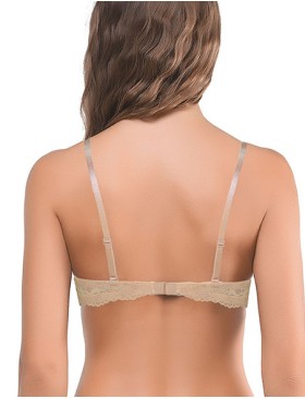 Бюстгальтер с пуш-ап Amelie MICROLACE 8032 бежевый, Цвет: бежевый, Размеры: 70B, изображение 3