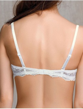 Бюстгальтер балконет пуш-ап Amelie MICROLACE 8030 молочный, Цвет: молочный, Размеры: 70D, изображение 3