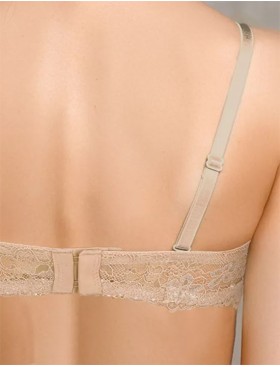 Бюстгальтер анжелика пуш-ап Amelie MICROLACE 8031 бежевый, Цвет: бежевый, Размеры: 90A, изображение 3