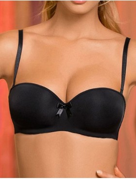 Бюстгальтер анжелика пуш-ап Amelie MICROLACE 8031 черный, Цвет: черный, Размеры: 90A