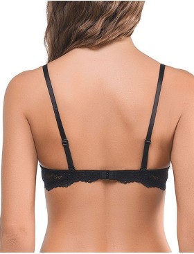 Бюстгальтер с пуш-ап Amelie MICROLACE 8032 черный, Цвет: черный, Размеры: 80C, изображение 4