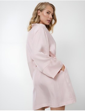 Светло-розовый халат-кимоно Aruelle AARA, Цвет: светло-розовый, Размеры: XS, изображение 2