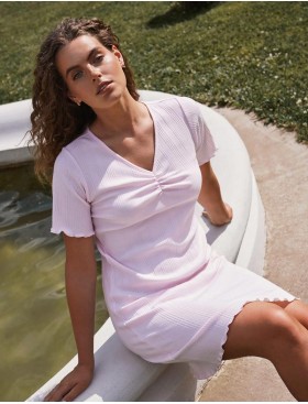 Сорочка ночная Aruelle AMARIS, Цвет: светло-розовый, Размеры: S, изображение 4