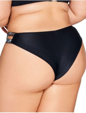 Плавки бразилиана с серебром Ava SF225/16 black, Цвет: черный, Размеры: M, изображение 2