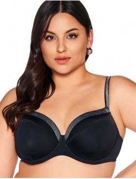 Верх купальника с серебром Ava SK224 U black, Цвет: черный, Размеры: 75E, изображение 5