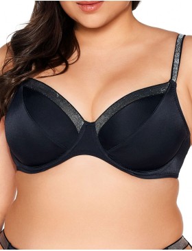 Бюстгальтер пляжный мягкий с серебром Ava SK225 M black, Цвет: черный, Размеры: 70E