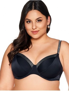 Бюстгальтер пляжный мягкий с серебром Ava SK225 M black, Цвет: черный, Размеры: 70E, изображение 4