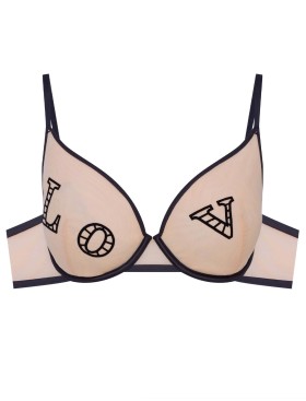 Бюстгальтер мягкий Esotiq 41797 ORA бежевый/черный, Цвет: бежевый/черный, Размеры: 65F, изображение 5