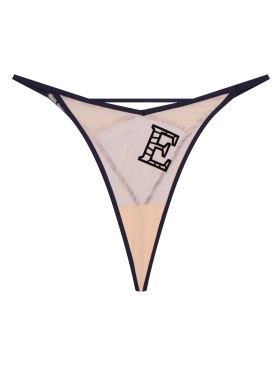 Трусики стринги Esotiq 41798 ORA бежевый/черный, Цвет: бежевый/черный, Размеры: M, изображение 4