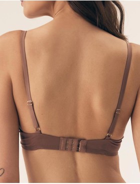 Бюстгальтер с гладкой чашкой пуш-ап Esotiq 42321 INFLUENSA кофейный, Цвет: кофейный, Размеры: 70B, изображение 2