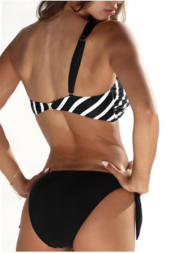 Чёрно-белый купальник с топом Jolidon FR153I 2025, Цвет: чёрно-белый, Размеры: 70B, изображение 2