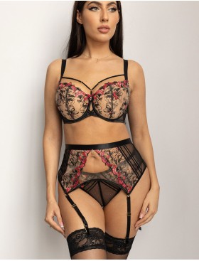 Пояс для чулок Kris Line FLAMENCO suspender, Цвет: черный, Размеры: S, изображение 3