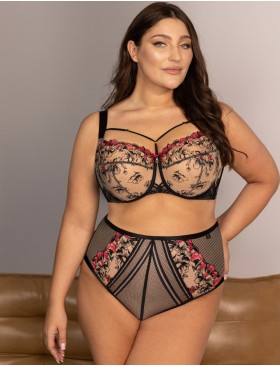 Бюстгальтер с подкроем Kris Line FLAMENCO soft full cup, Цвет: черный, Размеры: 70JJ, изображение 6