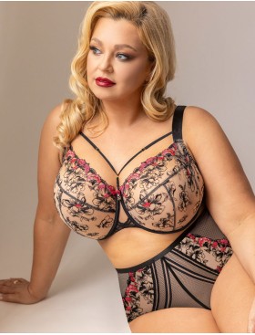 Бюстгальтер с подкроем Kris Line FLAMENCO soft full cup, Цвет: черный, Размеры: 70JJ, изображение 8