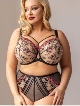 Бюстгальтер с подкроем Kris Line FLAMENCO soft full cup, Цвет: черный, Размеры: 70JJ, изображение 9