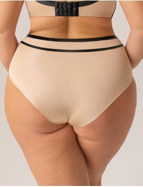 Трусы высокие Kris Line ORIENTAL high waist, Цвет: бежевый+черный, Размеры: M, изображение 2