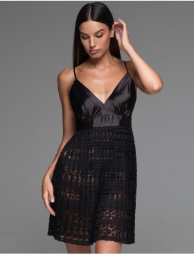 Сорочка бэби-долл Mia-Amore EMMA 7471, Цвет: черный, Размеры: L, изображение 3