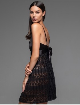 Сорочка бэби-долл Mia-Amore EMMA 7471, Цвет: черный, Размеры: L, изображение 4