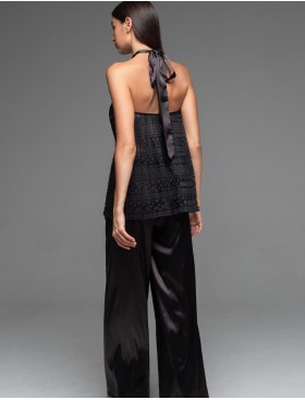 Комплект кружевной топ с брюками Mia-Amore EMMA 7476, Цвет: черный, Размеры: L, изображение 2