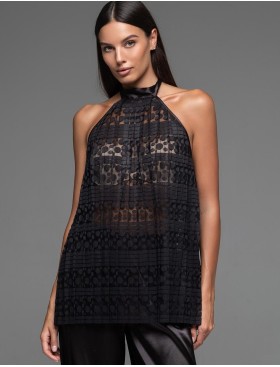 Комплект кружевной топ с брюками Mia-Amore EMMA 7476, Цвет: черный, Размеры: L, изображение 3