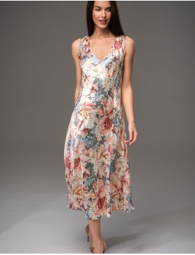 Длинная ночная сорочка Mia-Amore FLORIN 4488, Цвет: мультицвет, Размеры: 2XL