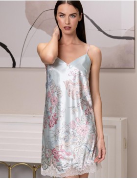 Короткая шёлковая сорочка Mia-Amore GABRIEL 4520, Цвет: мультицвет, Размеры: XL