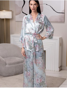 Шёлковая пижама двойка Mia-Amore GABRIEL 4526, Цвет: мультицвет, Размеры: 2XL