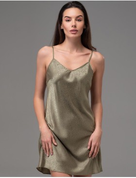 Сорочка с жаккардовым узором Mia-Amore GENEVIEVA 7560 оливковый, Цвет: оливковый, Размеры: 2XL, изображение 3