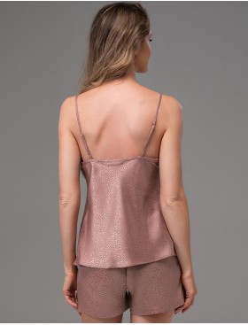 Пижама из жаккардового атласа Mia-Amore GENEVIEVA 7562 какао, Цвет: какао, Размеры: 3XL, изображение 2