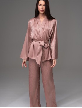 Комплект-тройка из жаккардового атласа Mia-Amore GENEVIEVA 7564 какао, Цвет: какао, Размеры: 2XL