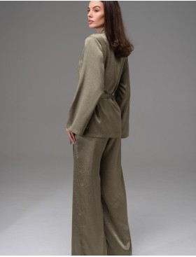 Комплект-тройка из жаккардового атласа Mia-Amore GENEVIEVA 7564 оливковый, Цвет: оливковый, Размеры: 2XL, изображение 4