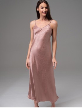 Длинная классическая сорочка Mia-Amore GENEVIEVA 7565 какао, Цвет: какао, Размеры: 3XL, изображение 4