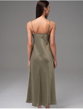 Длинная классическая сорочка Mia-Amore GENEVIEVA 7565 оливковый, Цвет: оливковый, Размеры: 4XL, изображение 2