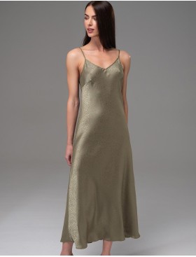 Длинная классическая сорочка Mia-Amore GENEVIEVA 7565 оливковый, Цвет: оливковый, Размеры: 4XL, изображение 4