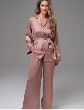 Пижама из жаккардового атласа Mia-Amore GENEVIEVA 7566 какао, Цвет: какао, Размеры: 2XL