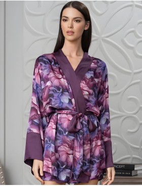 Комплект-тройка из шёлка с вискозой Mia-Amore KAMEYA 4414, Цвет: сливовый, Размеры: 2XL, изображение 2