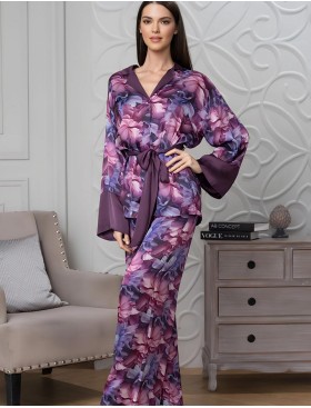 Комплект рубашка с брюками Mia-Amore KAMEYA 4418, Цвет: сливовый, Размеры: 4XL, изображение 2