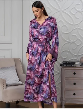 Длинная туника Mia-Amore KAMEYA 4444, Цвет: сливовый, Размеры: 2XL/3XL, изображение 2