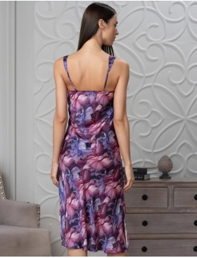 Сорочка средней длины Mia-Amore KAMEYA 4451, Цвет: сливовый, Размеры: XL, изображение 2