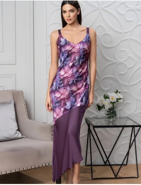 Длинное платье-сорочка Mia-Amore KAMEYA 4455, Цвет: сливовый, Размеры: L