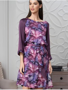 Туника средней длины Mia-Amore KAMEYA 4457, Цвет: сливовый, Размеры: 2XL/3XL, изображение 2