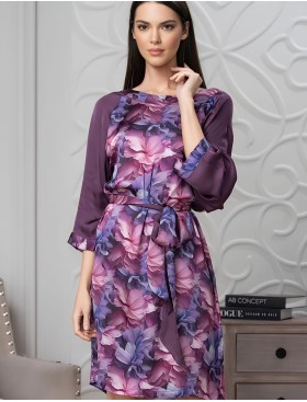 Туника средней длины Mia-Amore KAMEYA 4457, Цвет: сливовый, Размеры: 2XL/3XL, изображение 3