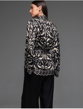 Комплект тройка из шёлка с вискозой Mia-Amore SALMA 4205, Цвет: черный, Размеры: S, изображение 4