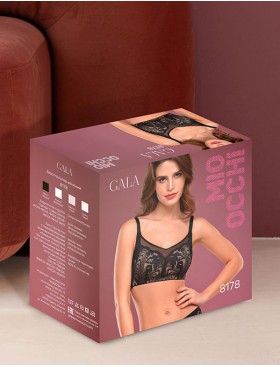 Бюстгальтер-топ без каркасов Mioocchi GALA 8178 peonia, Цвет: peonia (телесный), Размеры: 90D, изображение 5