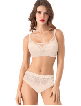 Бюстгальтер-топ без каркасов Mioocchi GALA 8178 cipria, Цвет: cipria (пудровый), Размеры: 90D, изображение 2