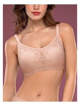 Бюстгальтер-топ без каркасов Mioocchi GALA 8178 peonia, Цвет: peonia (телесный), Размеры: 90D