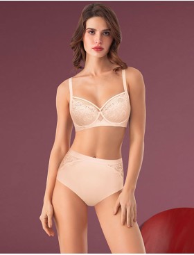 Высокие трусы слипы Mioocchi GALA 8277 cipria, Цвет: cipria (пудра), Размеры: 3XL, изображение 2