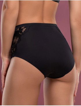 Высокие трусы слипы Mioocchi GALA 8277 nero, Цвет: nero (черный), Размеры: 3XL, изображение 2