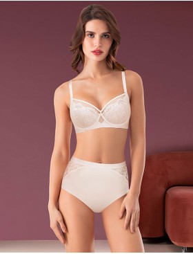 Высокие трусы слипы Mioocchi GALA 8277 panna, Цвет: panna (кремовый), Размеры: 3XL, изображение 2