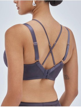 Бюстгальтер кружевной мягкий Alles CHIARA M графит, Цвет: графит, Размеры: 70I, изображение 2